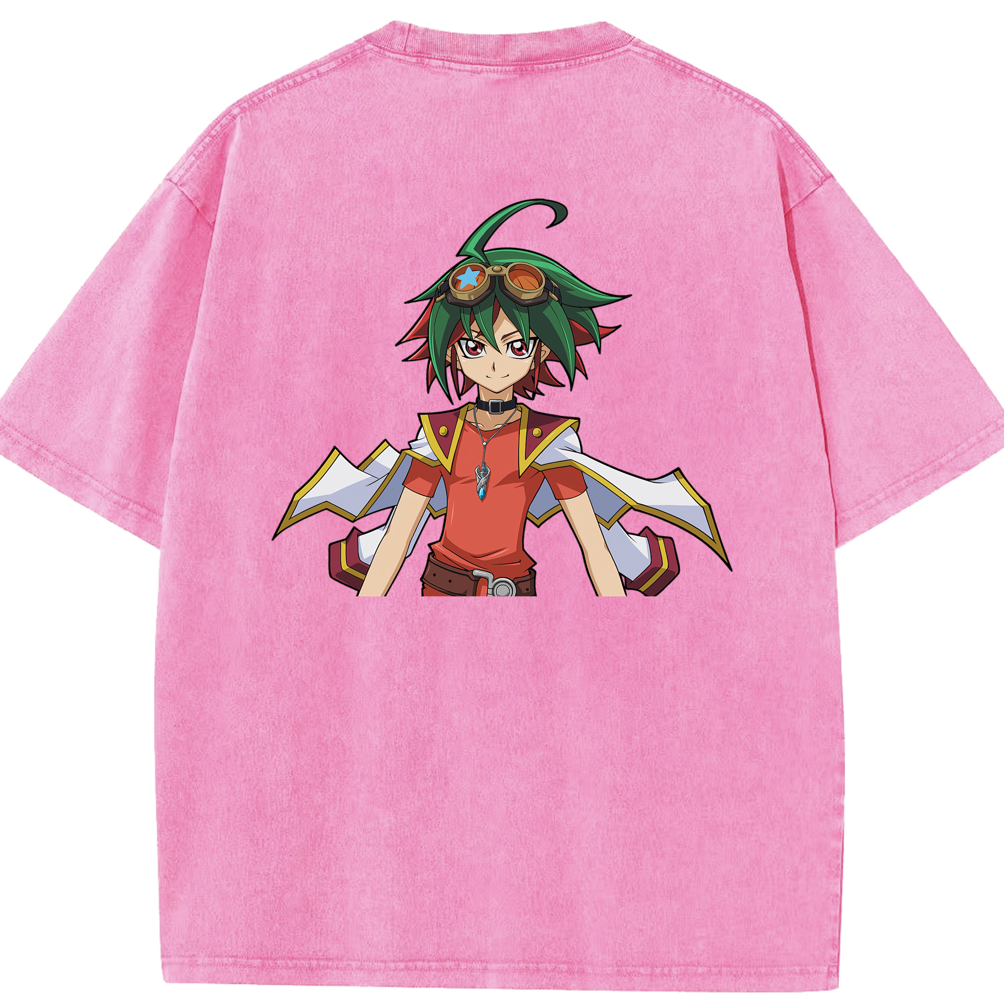 （画像用） 遊☆戯☆王 Yu-Gi-Oh! 綿100% ヴィンテージ風 半袖Tシャツ（背面プリント）